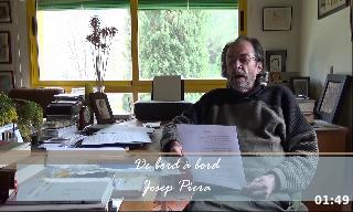Josep Piera recita el poema "De bord à bord", versió francesa de T