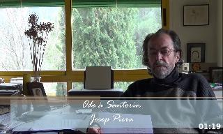 Josep Piera recita "Ode à Santorin", versió francesa de F. M. Dura