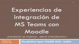 Moodle Moot 2020 integración Moodle MS Teams
