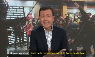 Entrevista en los informativos de Antena 3 sobre las protestas de la juventud españ