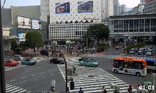 Veamos lo que ocurre en el paso de peatones de Shibuya...