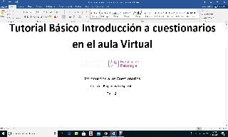 Imagen de la portada del video;Tutorial Introducción a Cuestionarios - Edición Preguntas y Respuestas VT2