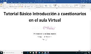 Image of the cover of the video;Tutorial Introducción a Cuestionarios - Configuración de parámetros VT1