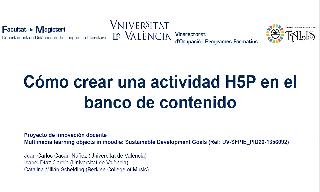 Imagen de la portada del video;Como crear una actividad H5P