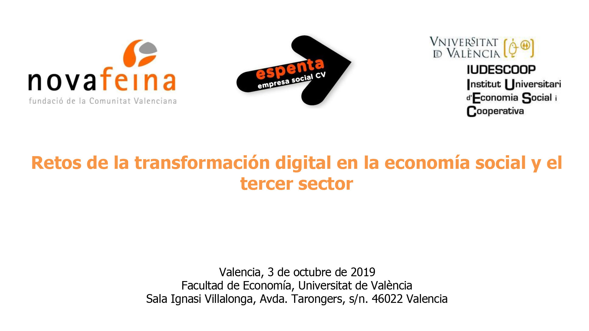 Retos de la transformación digital en la economía social y el<br />
tercer sector