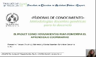 12) El Padlet como herramienta para fomentar el aprendizaje cooperativo (María Huertas González Serrano/Ferrán Calabuig Moreno)