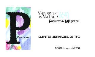 Autor: Quintana, Alejandro ; Huerta, Pedro ; V Jornades de TFG. València, 30 i 31 d