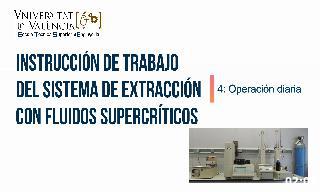 Instrucción de trabajo sobre la operación diaria del sistema de extracci&oac