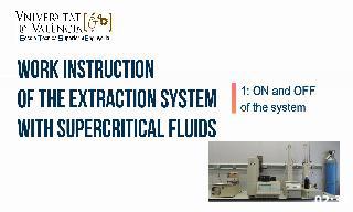 Work instruction on turning ON and OFF of SCF 5260 extraction system.
Author: Alicia Bail