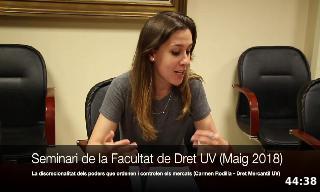 SEMINARI DE LA FACULTAT DE DRET DE VALÈNCIA: - Maig (30/05/2018): La discrecionalit