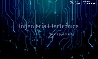 Presentación del Programa de Doctorado de Ingeniería Electrónica (202