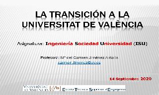 Conferencia de la profesora Carmen Jiménez para la asignatura Ingeniería, So