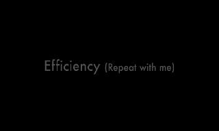 Efficiency: repeat with me (Subliminal economics)