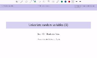 Linear transformations of univariate random variables