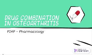 Video for pharmacology seminar 3 about drug combination in osteoarthritis