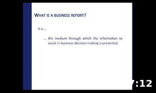 How to write business reports