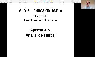 Vídeo sobre l'anàlisi de l'espai teatral (apartat 4.5)